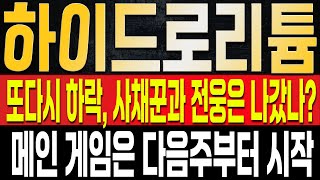 [하이드로리튬 주가전망] 이렇게 내릴거면 전웅은 도대체 40억을 왜 투자했을까? 결국 그들이 큰그림을 그리는건 다음주 이후일 수밖에 없다. 대신 마지막 기회일 수도 있다?