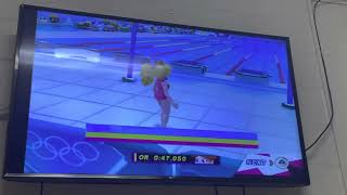 Wendy O Koopa loses to Peach in 100m freestyle