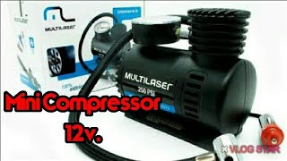 Unboxing Mini Compressor Multilaser.