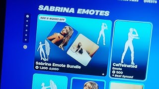 6th November 2024 item shop *SABRINA CARPENTER EMOTES RETURNED*