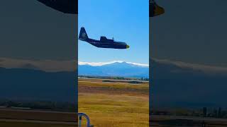 Blue angles C-130 low pass