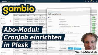 Gambio Abo-Modul: CronJob einrichten in Plesk (z.B. Estugo)