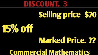 Discount Mathematics| How to calculate discount| How to calculate Listing Price