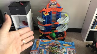 Hot Wheels City Ultimate Garage T Rex Unboxing & Assembly (Time Lapse)