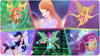 Winx Club: All Transformation Up to Dreamix Splitscreen