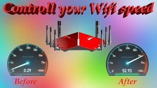 How to limit Wifi speed for others | traffic controll |