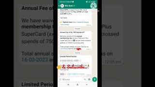 Annual Fee of Rs. 999 waived off | Bajaj Finserv  Rbl Credit Card| #zjfinance #viral