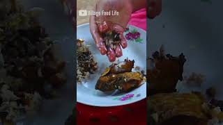 1st Fans Visit- Hilsa Gravy, Vorta & Arum Spinach Cooking Recipe by Village Food Life