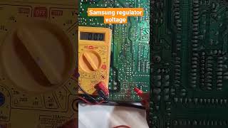 Samsung crt tv regulator voltage #shortsvideo #repair #ledtv #ytshorts #tv #samsung