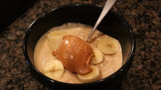 ★ EASY Bodybuilding High-Protein Dessert: Peanut Butter Banana Frozen Yogurt