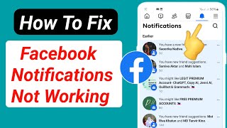 How To Fix Facebook Notifications Not Working On Android phone | Facebook notifications not working