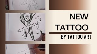 how to make new maa ❤tattoo design with pen!! simple tattoo design by tattoo art