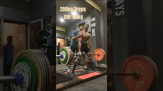 200kg deadlift bw:60kg #powerliftingmotivation #deadlift #deadliftpr #deadlifting #fitness