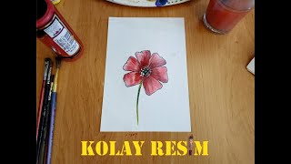 AKRİLİK ÇİÇEK BOYAMA -ÖZAY KOCABAŞ