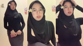 KELIHATAN DIKIT LIVE JILBAB CANTIK LOMPAT LOMPAT