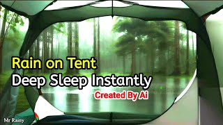 Deep Sleep Instantly | Rain on Tent | Rain Sounds