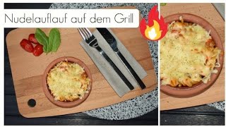 Nudelauflauf mit Tomatensauce auf dem Grill | schnelles Rezept | vegetarische Nudelrezepte