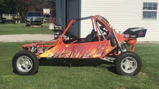 ROTREX supercharged, turbo hayabusa powered Sandrail with Holley efi.