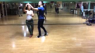 Salsa Intermediate comb. by Ovidijus ft. Jolanta. Salsa Kaunas