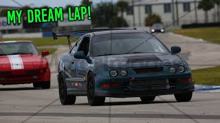 My Integra Runs It's BEST Lap Time at Sebring! (BEST FEELING EVER)