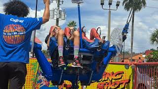 Riding the Slingshot at Oldtown in Kissimmee Florida! #slingshotchallenge