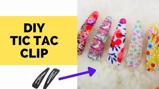 DIY Tic Tac Clip | Hair Accessories Making at home #malayalam