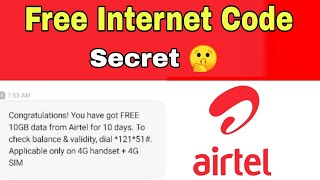 airtel free internet coupon code 2023 | airtel free data code tricks | how to get free internet