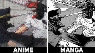 Chainsaw Man VS Katana Man - Anime VS Manga (Re-Upload)