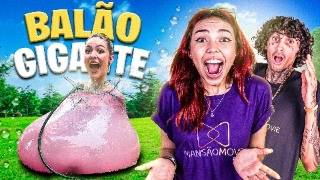 ENTREI EM UM BALÃO GIGANTE *Desafio