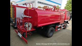 Dongfeng water tanker with fire pump