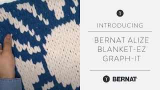 NEW Bernat Alize Blanket-EZ Graph-it Yarn | EZ Knitting Without Needles