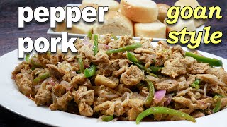 Pepper Pork Easy | Goan style Pepper Pork Recipe | Goan Recipes by Fatima