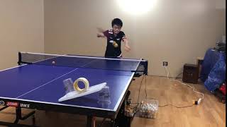 Ping pong trick shot by Kevin