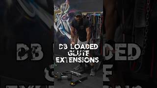 DB loaded glute extensions