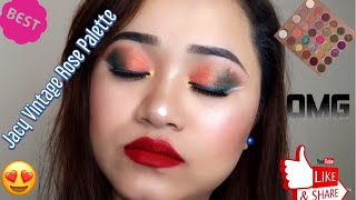 Look Using Indie Brand by Jacy Cosmetic in Vintage Rose Palette || @chinhillrose ||Subscribe ||