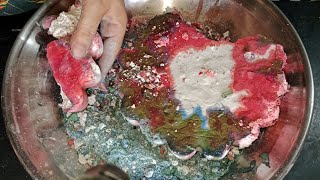 ASMR gym chalk || bright colours | Chalk crushing ||