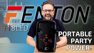 Testing the Fenton FT8LED - A Portable Karaoke PA System with Bluetooth and Microphone