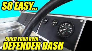 Custom build your own Land Rover dash with bespoke dials and leather trim - the easy way.