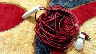 DIY : How To Make An Extension Cord - Just for Low Voltage Gadgets /Appliance like Lights etc..