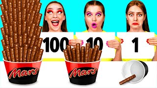 100 Schichten Nahrung Challenge | Lustige Food Challenges von DaRaDa