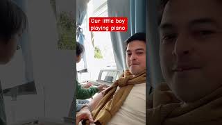 Our little boy playing piano #trending #shortvideo #trendingshorts #viral