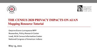 Mapping Resource Tutorial - The Census 2020 Privacy Impacts on AIANs