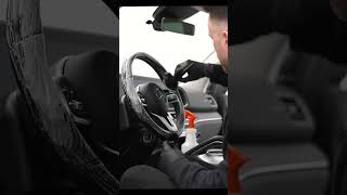 Car Steering wheel Cleaning #carclean #satisfyingvideo #carcare #luxurycars #shorts