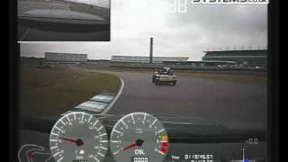 Rockingham following Caterham Academy car (wet morning) 140610.wmv