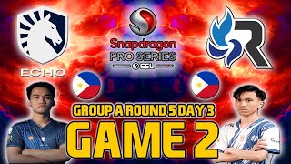 1RRAD HAYABUSA!!! LIQUID ECHO VS. RSG PH [FULLGAME 2] ESL SNAPDRAGON PRO SERIES DAY 3