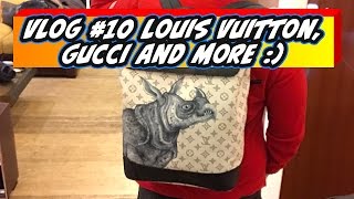 Vlog #10: LOUIS VUITTON Chapman Brothers Collection, GUCCI, Coffee, Cakes and COLD...