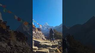 Trekking to Everest Base Camp  📍#everest #everestbasecamp #trekking #shorts