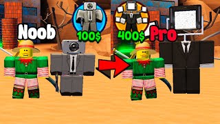 Noob To Pro In Ultimate Toilet Tower Defense Roblox Get First Legendary!