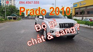 Prado 2010 bọc ghế da, lắp giá nóc và phụ kiện sang hẳn cái xe !