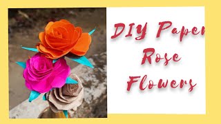 DIY Paper rose Flowers |Easy|#ACDCreationsMalayalam